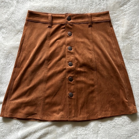 Mossimo Supply Co. Dresses & Skirts - NWOT Suede Button-Up Skirt